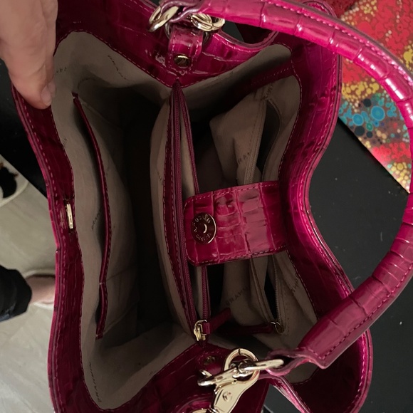 Brahmin Amelia La Scala Bucket bag- Fuchsia - Picture 3 of 5